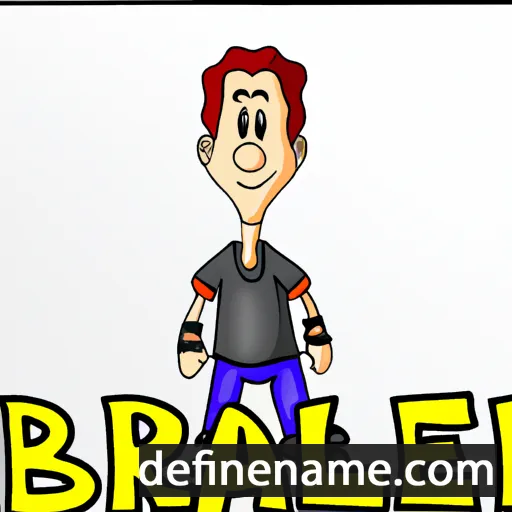 cartoon of the name Bradlei