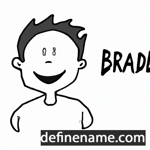 cartoon of the name Bradly