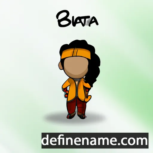 cartoon of the name Brahita