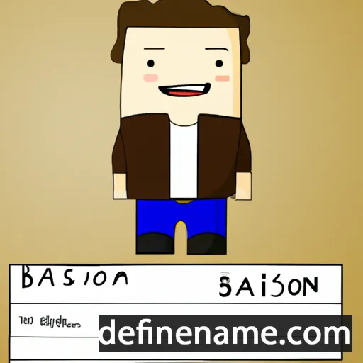 cartoon of the name Braison