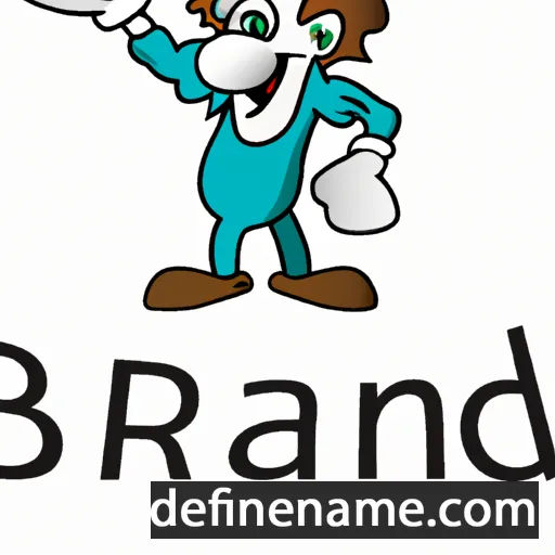 cartoon of the name Brandh