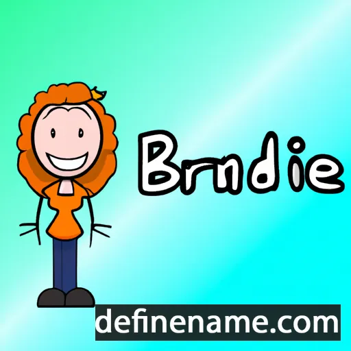 cartoon of the name Brandice