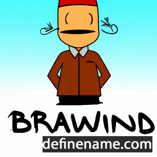 cartoon of the name Brandwin