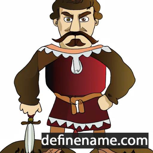 cartoon of the name Branomir