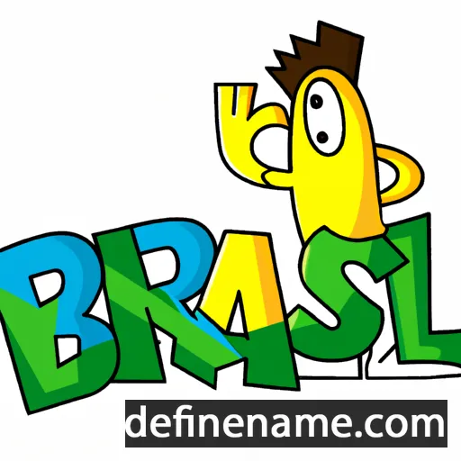 cartoon of the name Brasil