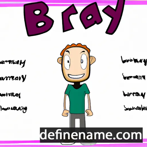 cartoon of the name Bray