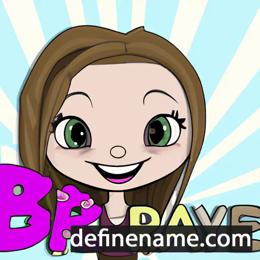 cartoon of the name Braylee