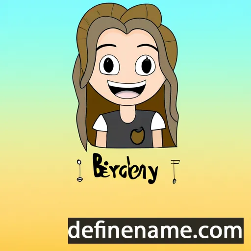 cartoon of the name Brayley