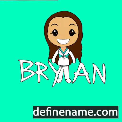 cartoon of the name Braylynn