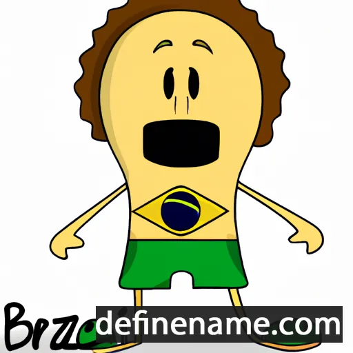 cartoon of the name Brazil