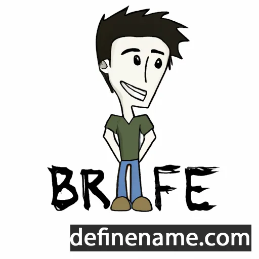 cartoon of the name Bre