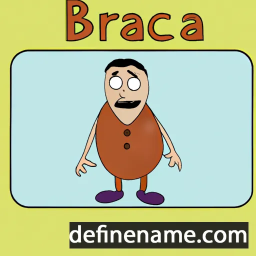 cartoon of the name Breaca