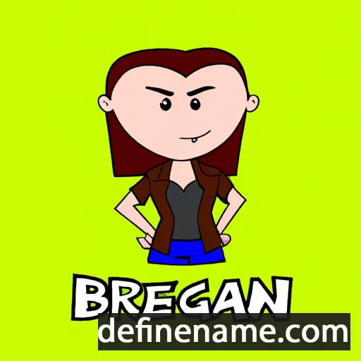 cartoon of the name Breagan