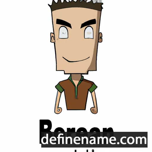 cartoon of the name Breahn