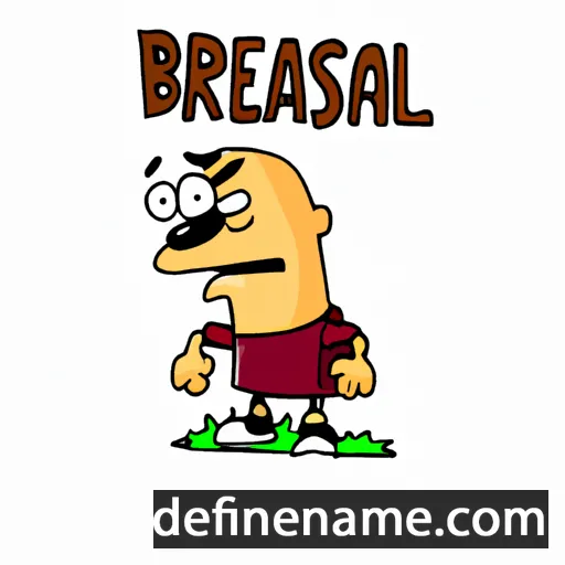 cartoon of the name Breasal