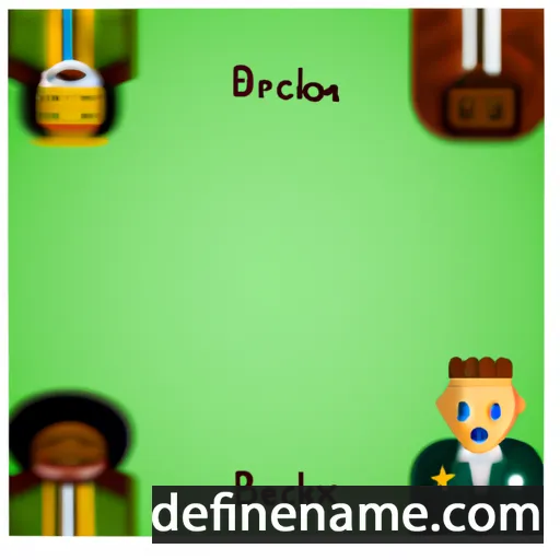 cartoon of the name Breckin