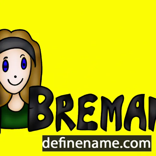 cartoon of the name Breeanna