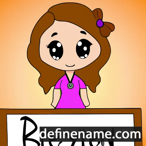 cartoon of the name Breelynn