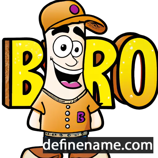 cartoon of the name Brego