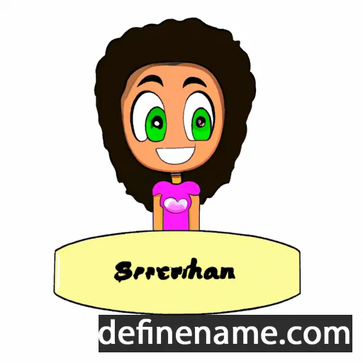 cartoon of the name Brehannah