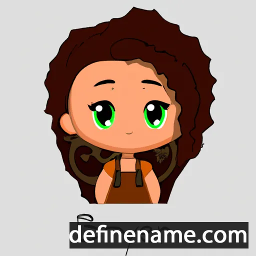 cartoon of the name Brelynn