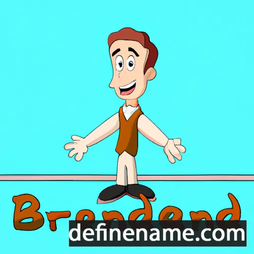 cartoon of the name Brendano