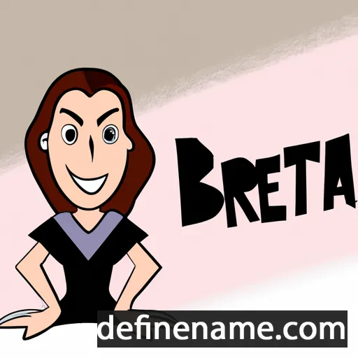 cartoon of the name Breta