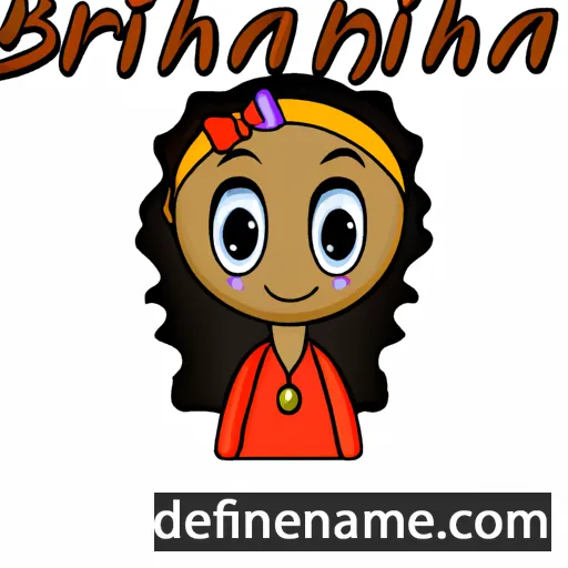 cartoon of the name Brhianna