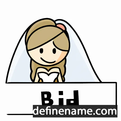 cartoon of the name Brìde