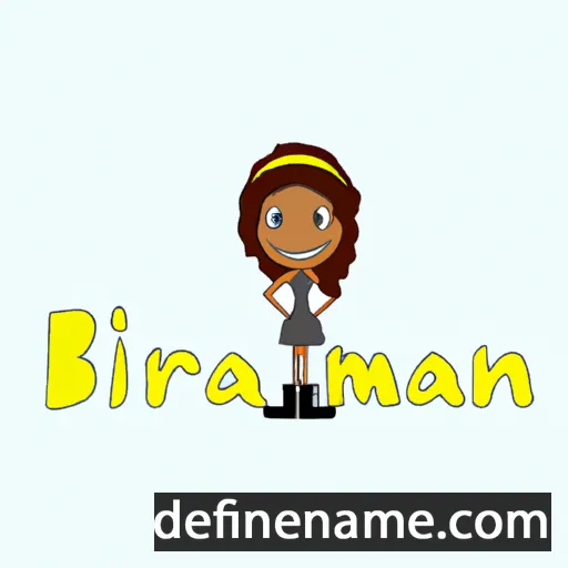 cartoon of the name Brianann