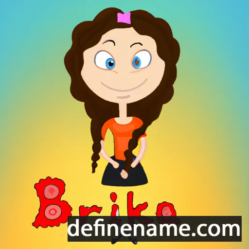 cartoon of the name Brianka