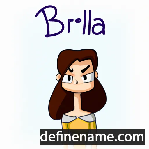 cartoon of the name Briela