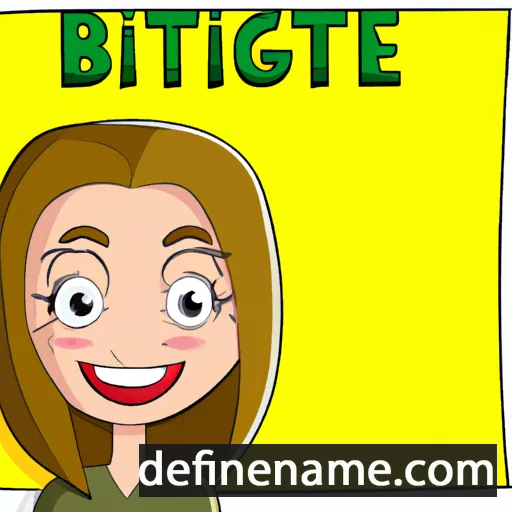 Brigite cartoon