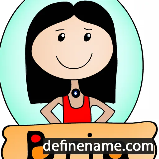 cartoon of the name Brijana