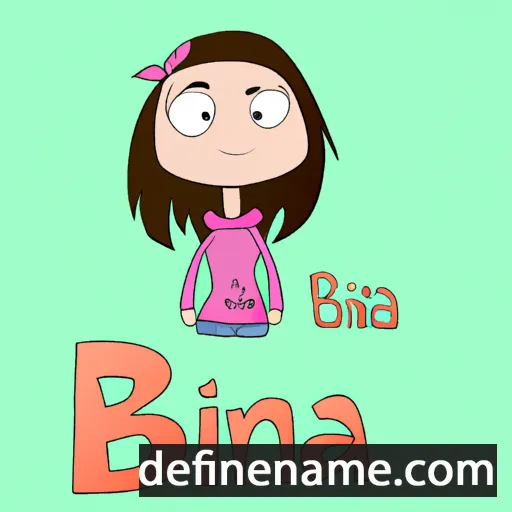 cartoon of the name Brina