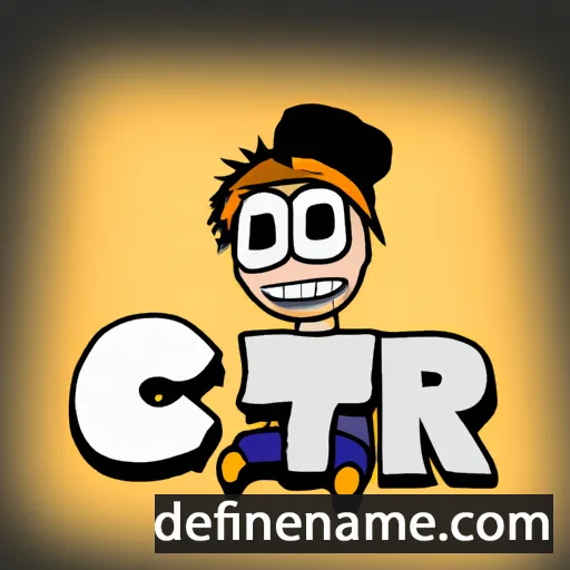 cartoon of the name Črt