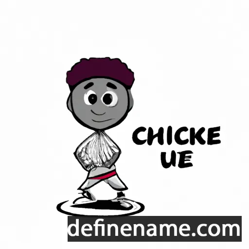 cartoon of the name Chibuike