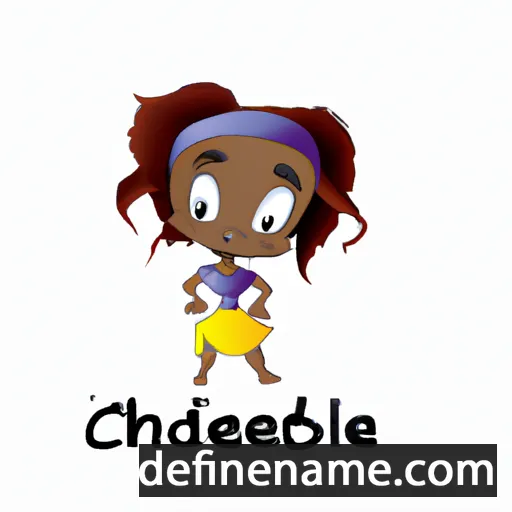 cartoon of the name Chidiebele