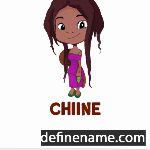 cartoon of the name Chinyere