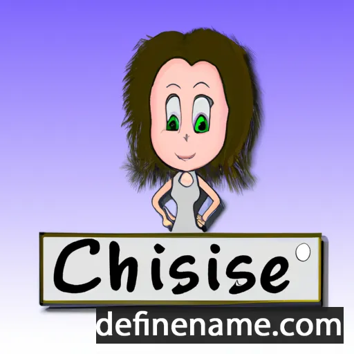 cartoon of the name Chrissie