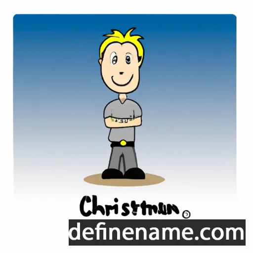 cartoon of the name Christiaan