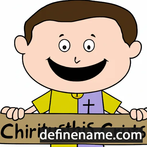 cartoon of the name Christophorus