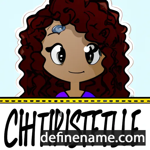 cartoon of the name Chrystelle