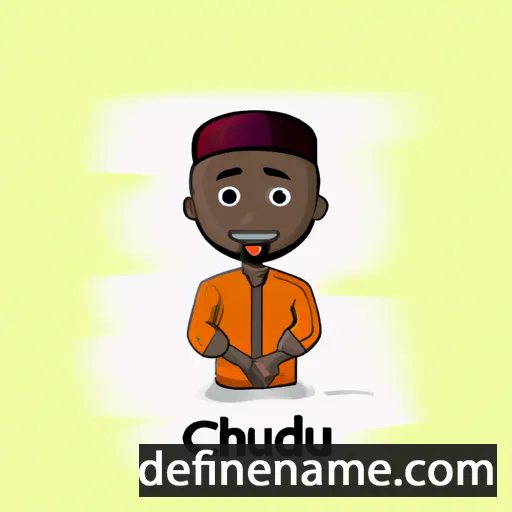 cartoon of the name Chukwudi