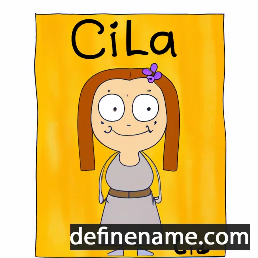 cartoon of the name Cilla