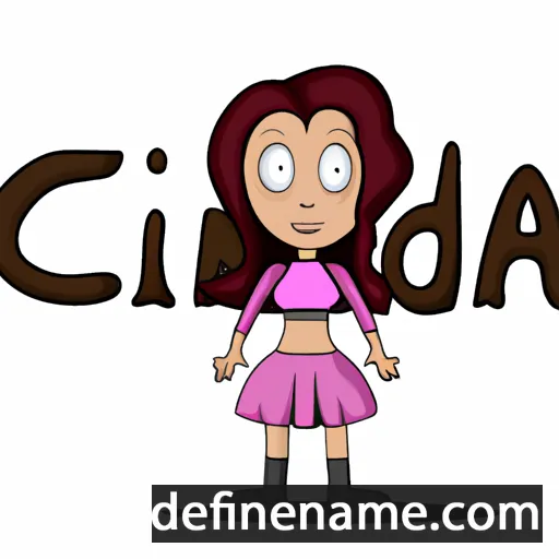 cartoon of the name Cinda