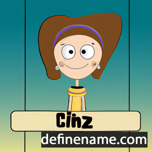 cartoon of the name Cinzia