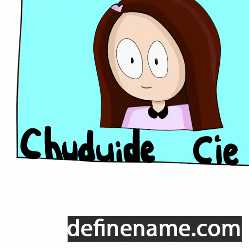 Claudie cartoon