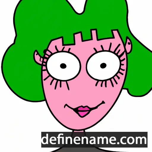 cartoon of the name Claudina