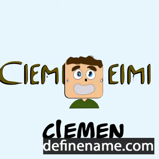 cartoon of the name Clément